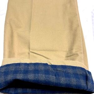 NWT Men’s Croft & Barrow Flannel-lined Classic Fit Casual Pants Size 34 X 29